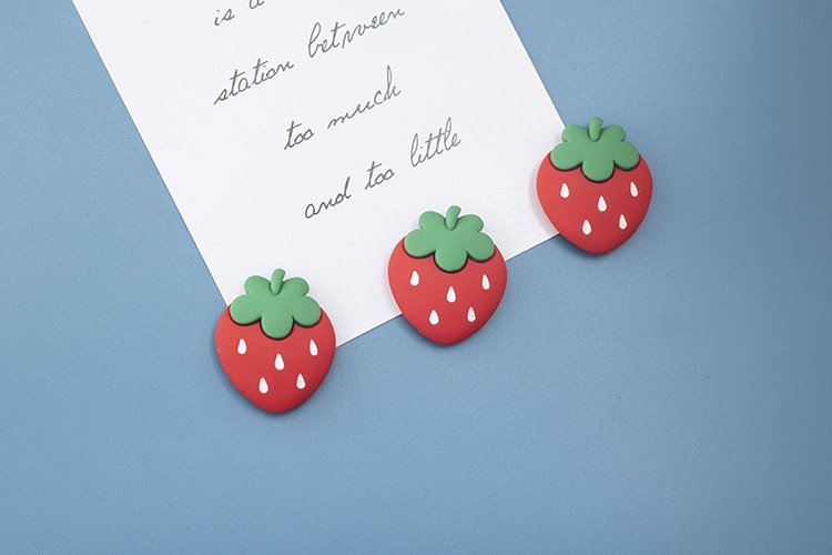 wholesale cute carrot fridge magnets, strong magnetic stickers, creative magnetic stickers for children's early education with carrots, strawberries, pineapples factory direct