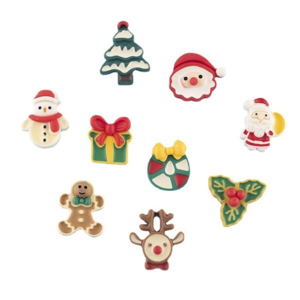 wholesale cartoon christmas fridge magnets, magnetic stickers, santa claus, gift, reindeer, snowflakes, magnetic stickers, decorative stickers for festivals factory direct