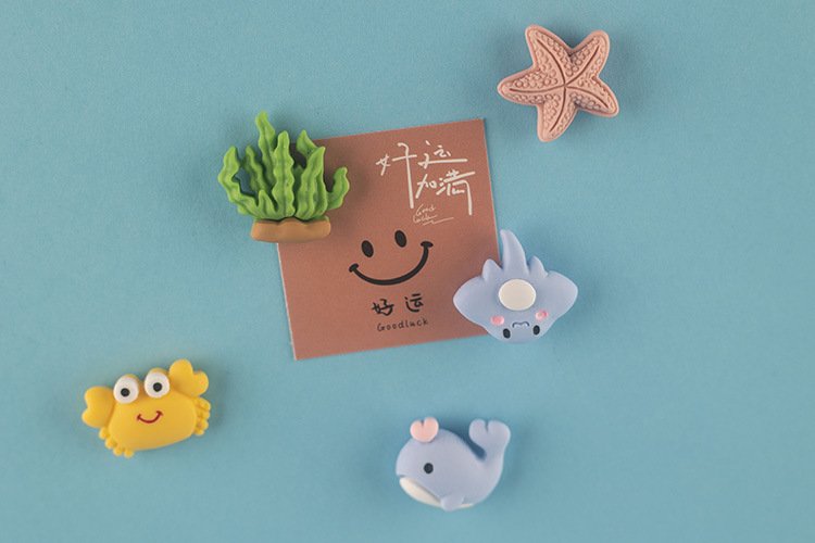 wholesale mediterranean style ocean wind fridge magnets, magnetic stickers, refrigerator decorative creative magnetic stickers, magnetic stickers factory direct