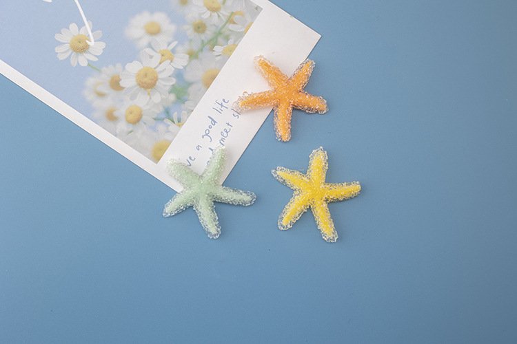 wholesale crystal starfish fridge magnets, magnetic stickers, creative 3d home decorations, iron magnets factory direct