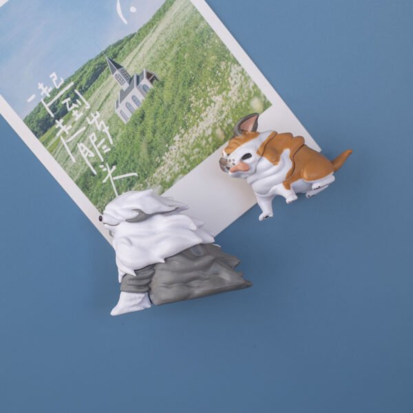 wholesale adorable windblown cats and dogs fridge magnets, magnetic stickers, home decorations, ins personalized creative cartoons, 3d magnetic stickers factory direct