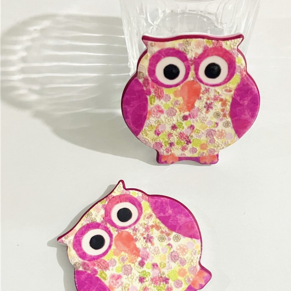 wholesale owl ceramic fridge magnets with embossed craftsmanship and 3d texture for home daily decorations factory direct