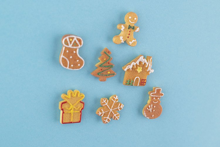 wholesale gingerbread man christmas cookies creative fridge magnets, snowman, gift, strong magnetic stickers, home early education decorations factory direct