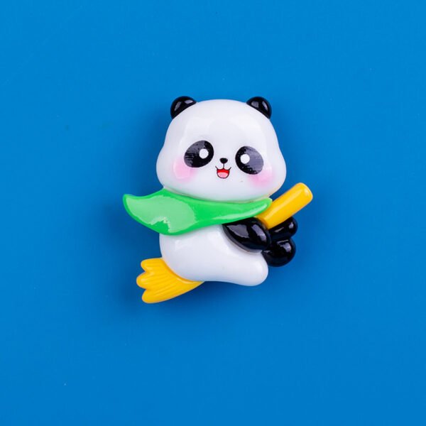 wholesale cute panda cartoon fridge magnets, 3d magnetic iron for fridge doors, home iron cabinets, and entrance decorations factory direct