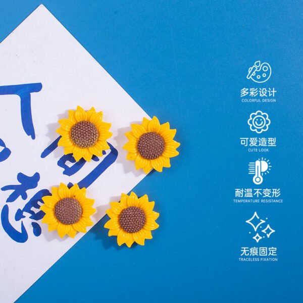 wholesale adorable sunflower and sunflower kitchen home decorations, creative blackboard magnetic stickers factory direct