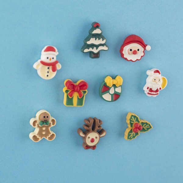 wholesale cartoon christmas fridge magnets, magnetic stickers, santa claus, gift, reindeer, snowflakes, magnetic stickers, decorative stickers for festivals factory direct