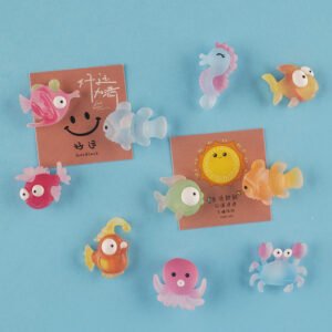 wholesale cartoon marine animals and fish creative fridge magnets, magnetic stickers, ironstone, home decorations, children&apos;s magnetic stickers set factory direct