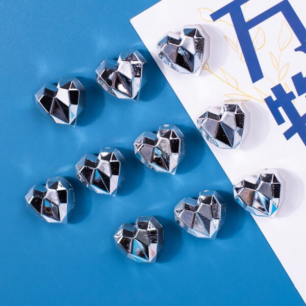 wholesale adorable 3d electroplated heart fridge magnets, magnetic stickers for children&apos;s early education whiteboards, decorative stickers, magnets factory direct