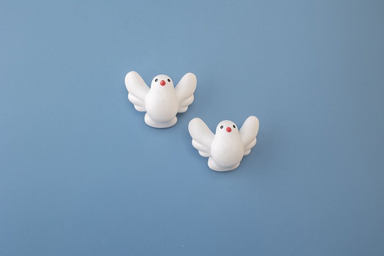 wholesale minimalist fat pigeon fridge magnets, cute personalized creative magnetic stickers, 3d peace dove ironstone strong magnets factory direct