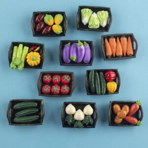 wholesale eggplant, carrot, potato, corn, sweet potato, fruit and vegetable platter, 3d simulated chinese cabbage fridge magnets, zucchini, magnetic stickers, cucumber, bell pepper magnetic stickers, radish resin magnetic stickers factory direct