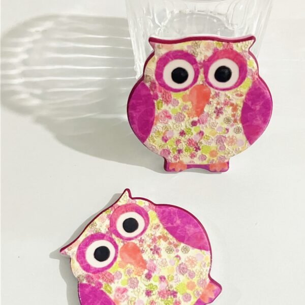 wholesale owl ceramic fridge magnets with embossed craftsmanship and 3d texture for home daily decorations factory direct