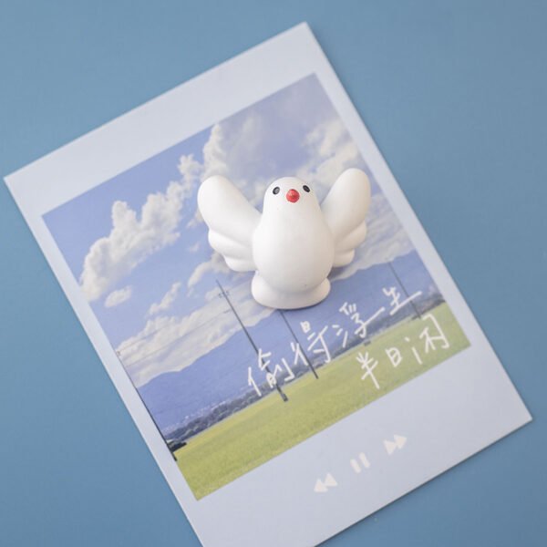 wholesale minimalist fat pigeon fridge magnets, cute personalized creative magnetic stickers, 3d peace dove ironstone strong magnets factory direct