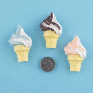 wholesale 3d fridge magnets, nordic ins magnetic stickers, personalized creative simulated food, cute ice cream, korean ironstone factory direct