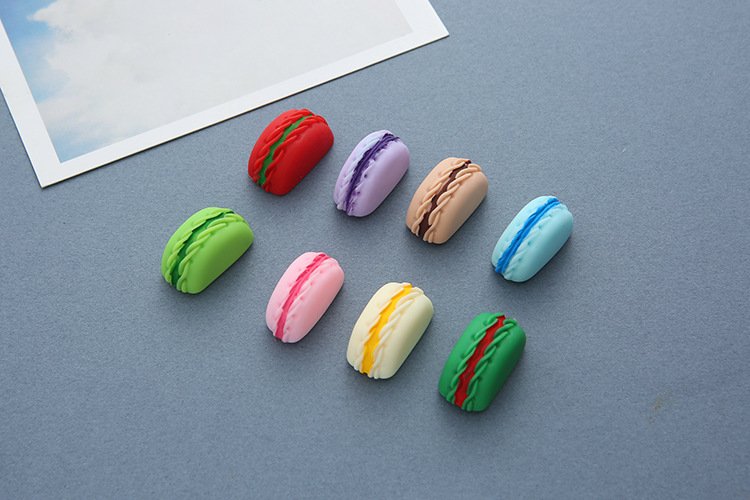 wholesale half french macaron 3d food fridge magnets, magnetic stickers, tempered glass door panel fridge decorative stickers factory direct