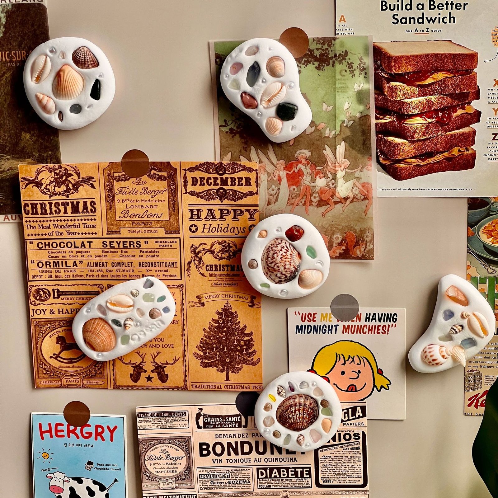 wholesale ultra-light clay handmade diy ocean series cute fridge magnets for home daily decorations factory direct wholesale ultra-light clay handmade diy ocean series cute fridge magnets for home daily decorations factory direct