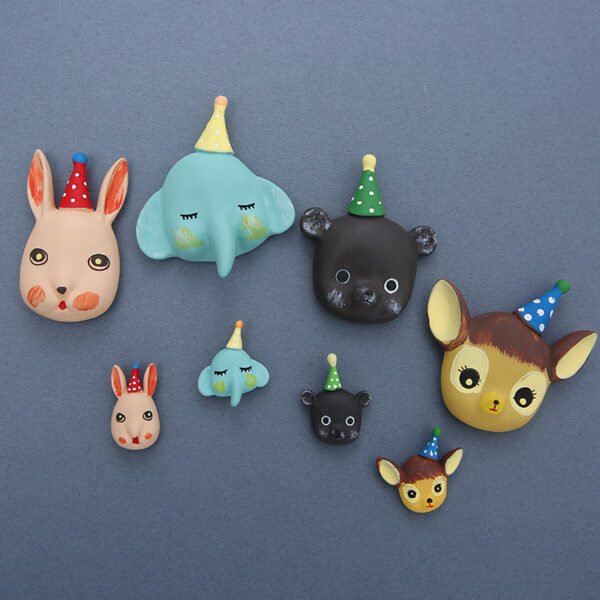 wholesale rabbits, small animals, deer, resin fridge magnets, bears, elephants, magnets factory direct
