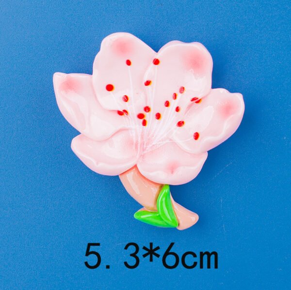 wholesale fresh country flower fridge magnets, peach blossom magnets, creative whiteboard cartoon magnetic stickers, fixing photos and message boards factory direct