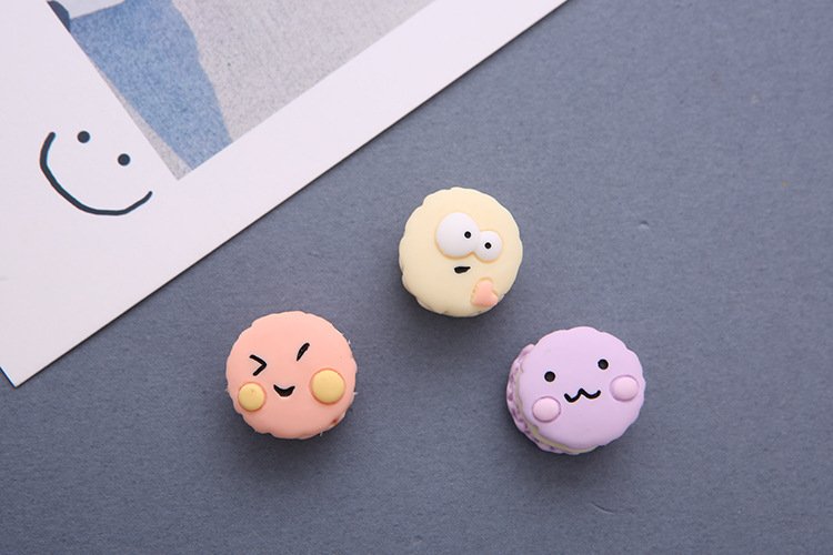 wholesale french macaron 3d food fridge magnets, magnetic stickers, tempered glass door panel fridge decorative stickers factory direct