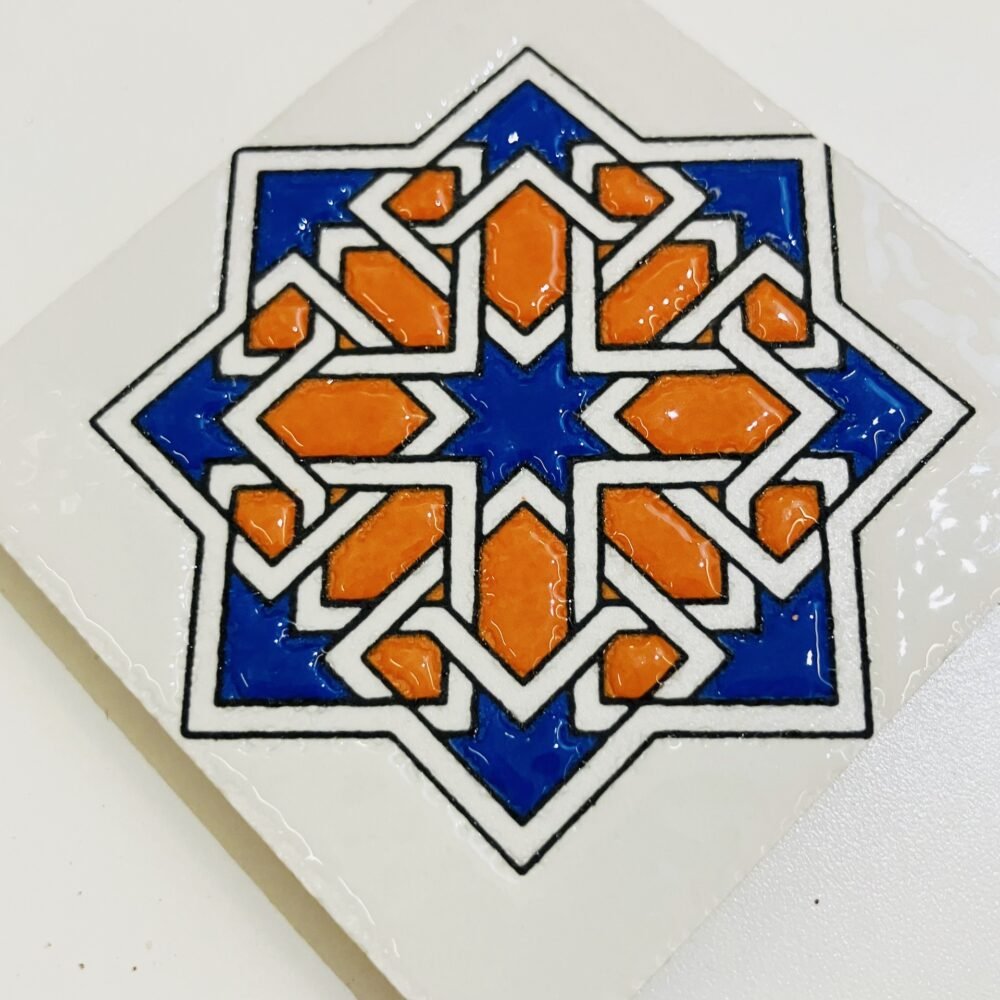wholesale ceramic glaze-stacking fridge magnets with glaze texture, retro style, moroccan style soft magnets factory direct