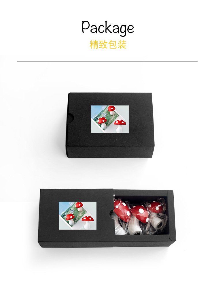 wholesale red mushroom fridge magnets, magnetic iron magnets, creative and personalized ironstone message stickers factory direct