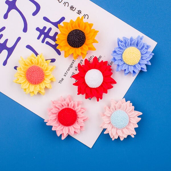 wholesale flower magnetic stickers, sunflower thumbtacks, flat head nails, kindergarten creative ins art thumbtacks, message decorations factory direct