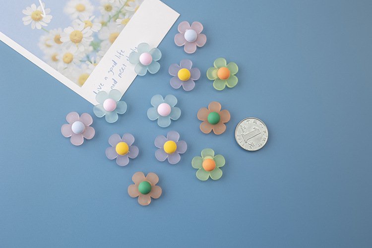 wholesale nordic ins style flower fridge magnets, magnetic stickers, creative fresh and mini magnetic stickers, 3d resin decorative stickers factory direct