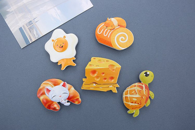 wholesale pet food fridge magnets: hamburgers, bread, fried eggs, cheese, bacon, sandwiches, hot dogs, snacks factory direct