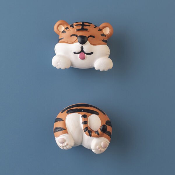 wholesale panda and shiba inu animal rear fridge magnets, decorative stickers, cartoon animal rear, creative modern minimalist magnetic stickers, resin factory direct