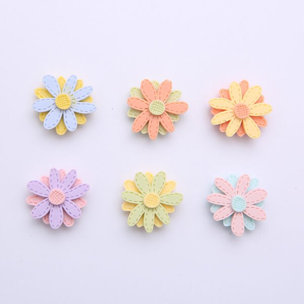 wholesale unique creative double-layer sunflower magnetic stickers, refrigerator door decorations, magnetic iron, decorative message stickers, 3d stickers factory direct