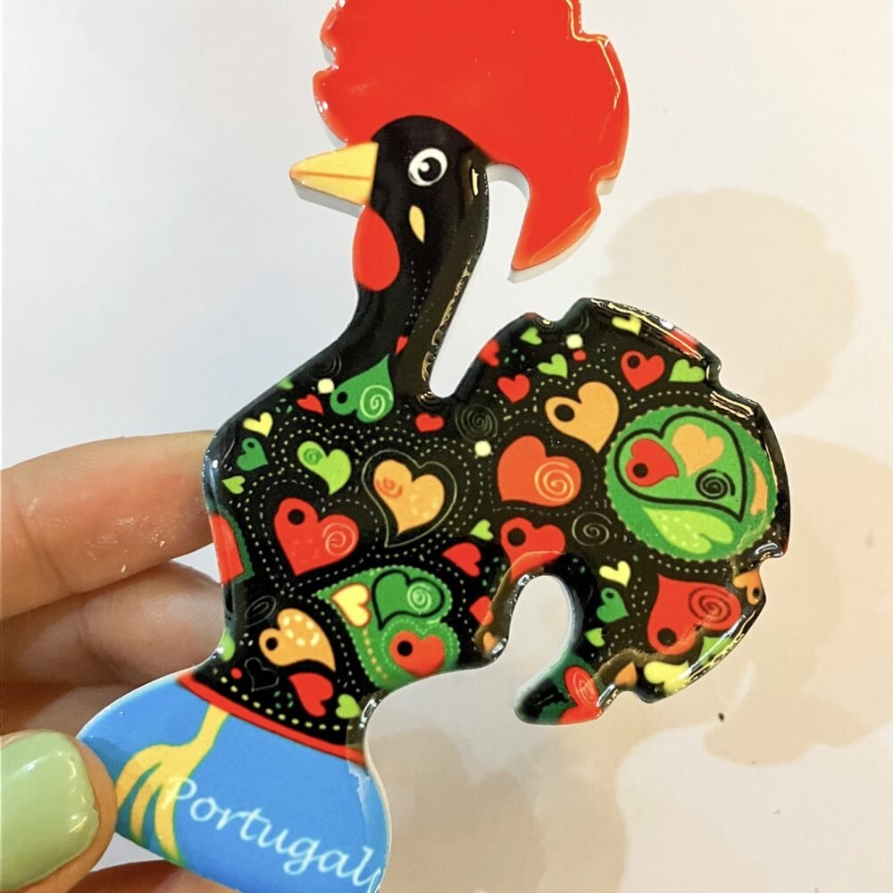 wholesale rooster-shaped fridge magnets, travel souvenirs, home decorative crafts, creative ceramic factory direct