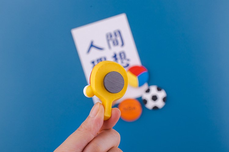 wholesale creative soccer, basketball, and volleyball fridge magnets, internet-famous minimalist style, creative 3d home decorative magnetic clips, ironstone factory direct