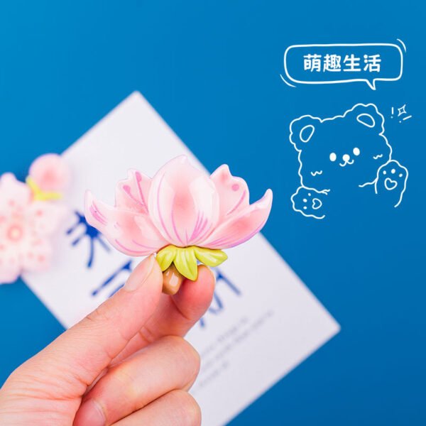 wholesale fresh country flower fridge magnets, peach blossom magnets, creative whiteboard cartoon magnetic stickers, fixing photos and message boards factory direct