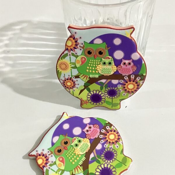 wholesale owl ceramic fridge magnets with embossed craftsmanship and 3d texture for home daily decorations factory direct