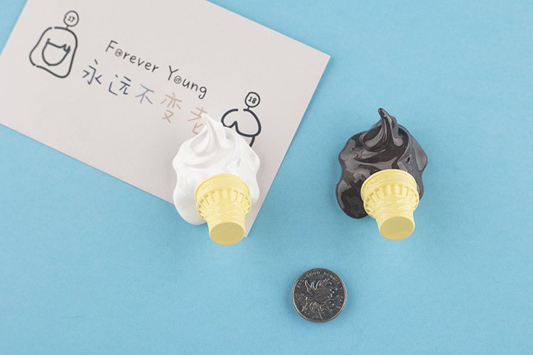 wholesale chocolate 3d ice cream fridge magnets, food cone magnetic stickers, creative cute fridge door decorations, ironstone factory direct