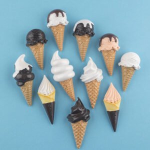 wholesale simulated ice cream fridge magnets, 3d magnetic stickers, personalized creative japanese cute fruits, korean magnetic, nordic ins factory direct