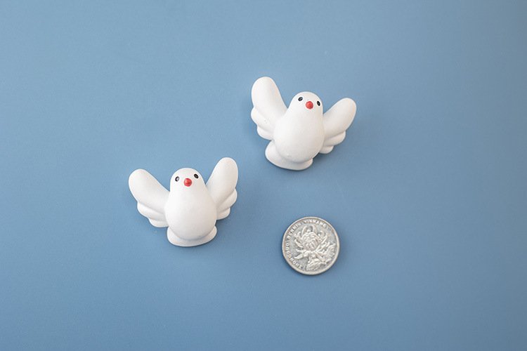 wholesale minimalist fat pigeon fridge magnets, cute personalized creative magnetic stickers, 3d peace dove ironstone strong magnets factory direct