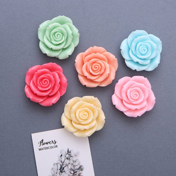 wholesale colorful camellia creative cartoon fridge magnets, magnetic stickers, iron magnets, magnetic stickers factory direct