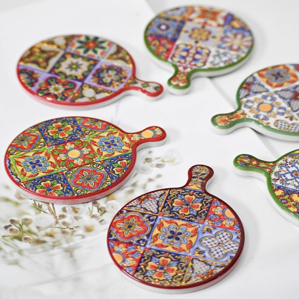 wholesale bohemian style embossed gold-plated melamine fridge magnets, bestselling synthetic resin decorations factory direct