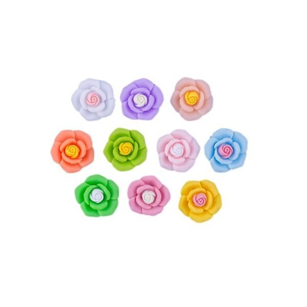 wholesale macaron mini five-petal flower fridge magnets, magnetic stickers, personalized creative and cute decorative resin magnetic stickers factory direct