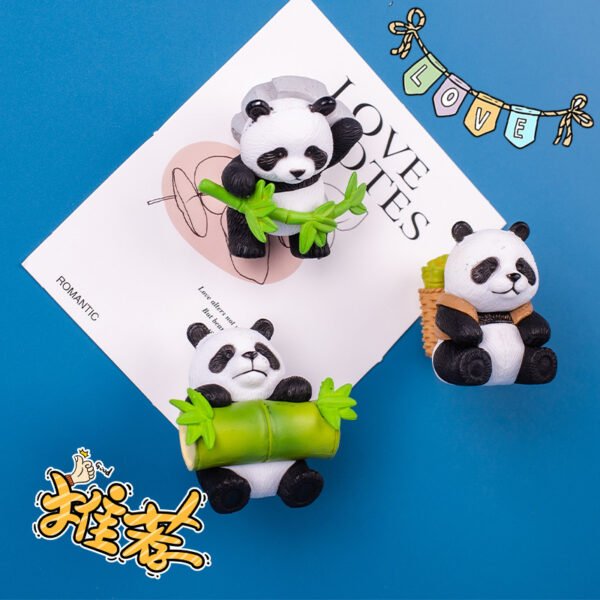 wholesale adorable panda fridge magnets, magnetic attraction, 3d creative travel cultural souvenirs, gifts, magnetic home decorations factory direct