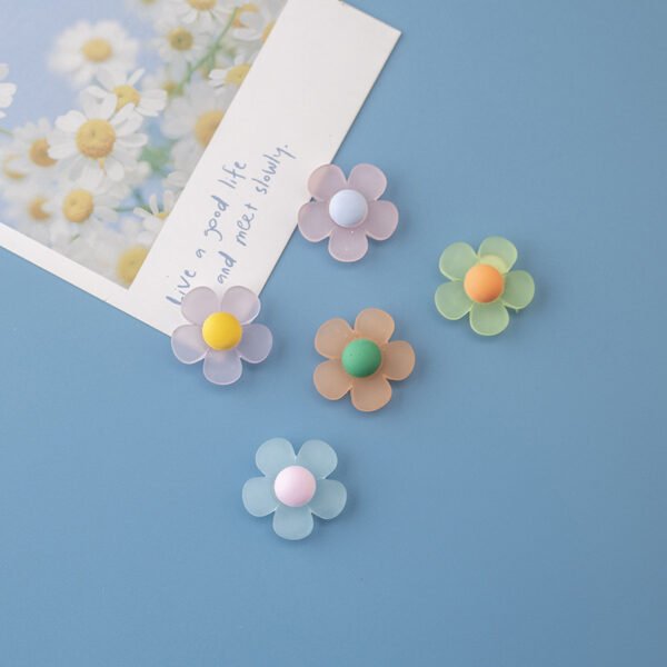 wholesale nordic ins style flower fridge magnets, magnetic stickers, creative fresh and mini magnetic stickers, 3d resin decorative stickers factory direct