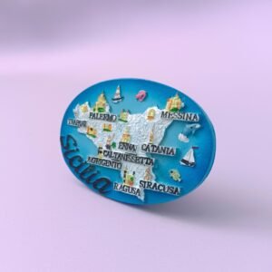 wholesale supplier italian city fridge magnets: l326 sicily, italy travel souvenirs factory direct