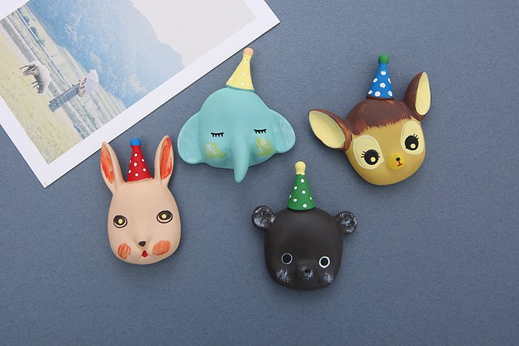 wholesale rabbits, small animals, deer, resin fridge magnets, bears, elephants, magnets factory direct
