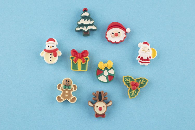 wholesale cartoon christmas fridge magnets, magnetic stickers, santa claus, gift, reindeer, snowflakes, magnetic stickers, decorative stickers for festivals factory direct
