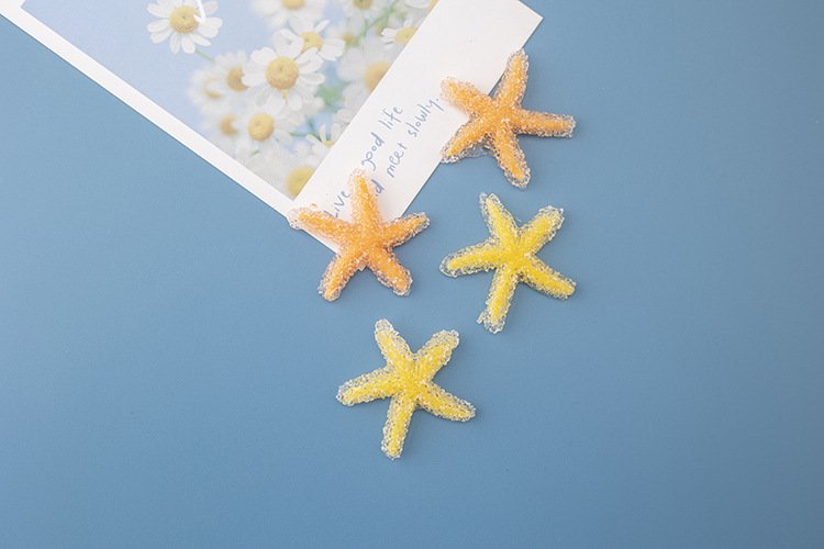 wholesale crystal starfish fridge magnets, magnetic stickers, creative 3d home decorations, iron magnets factory direct