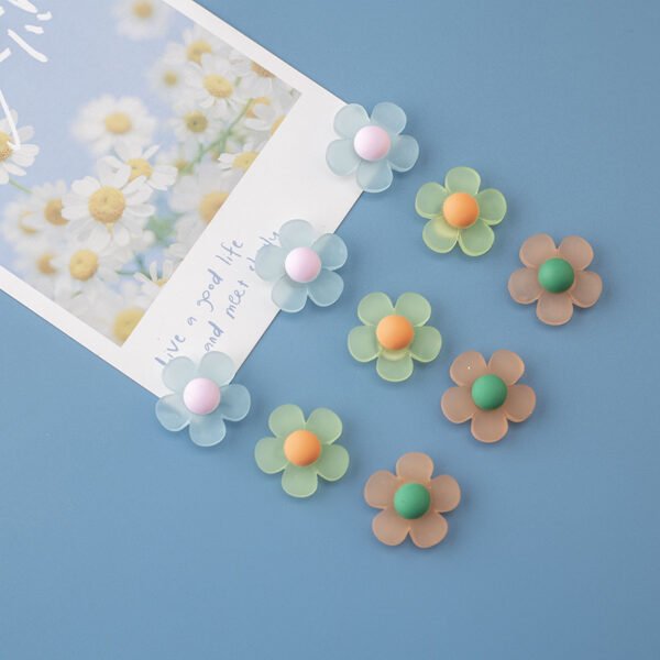 wholesale nordic ins style flower fridge magnets, magnetic stickers, creative fresh and mini magnetic stickers, 3d resin decorative stickers factory direct