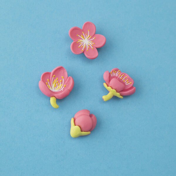 wholesale fresh resin fridge magnets, magnetic stickers, magnetic iron stickers, country flowers, creative whiteboard stickers, peach blossom magnetic stickers, cup stickers factory direct