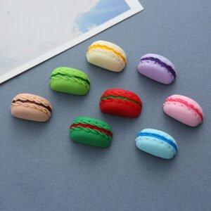 wholesale half french macaron 3d food fridge magnets, magnetic stickers, tempered glass door panel fridge decorative stickers factory direct