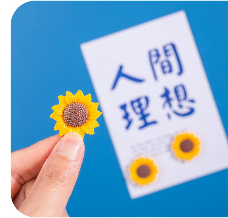 wholesale adorable sunflower and sunflower kitchen home decorations, creative blackboard magnetic stickers factory direct