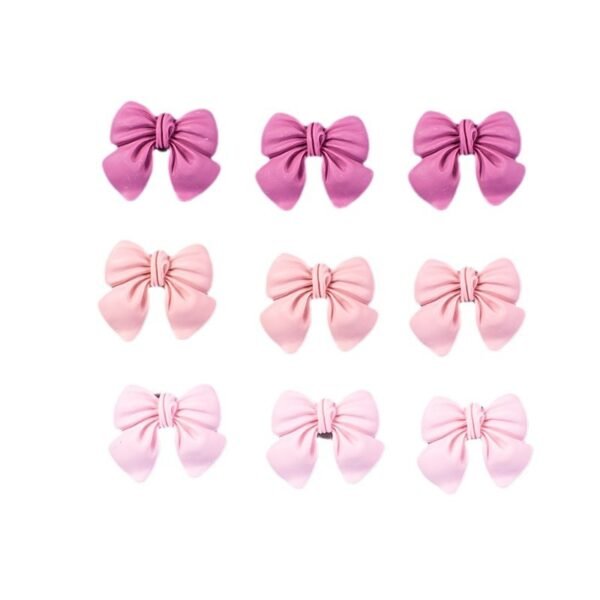 wholesale cute pink bow handmade diy mobile phone cases, fridge and cup stickers, hair clips and accessories, resin components and materials factory direct